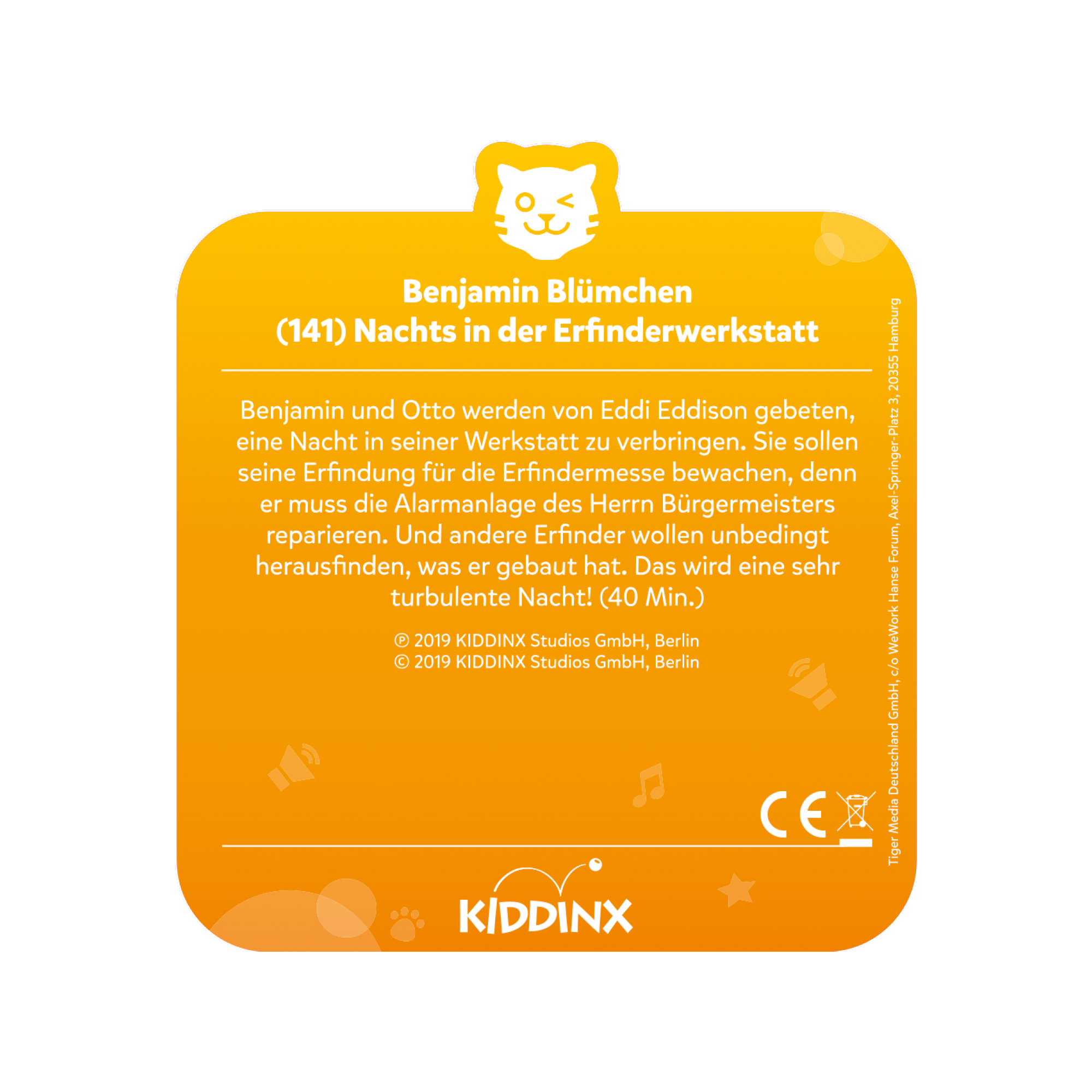 tigercard - Benjamin Blümchen 141: Nachts in der Erfinderwerkstatt