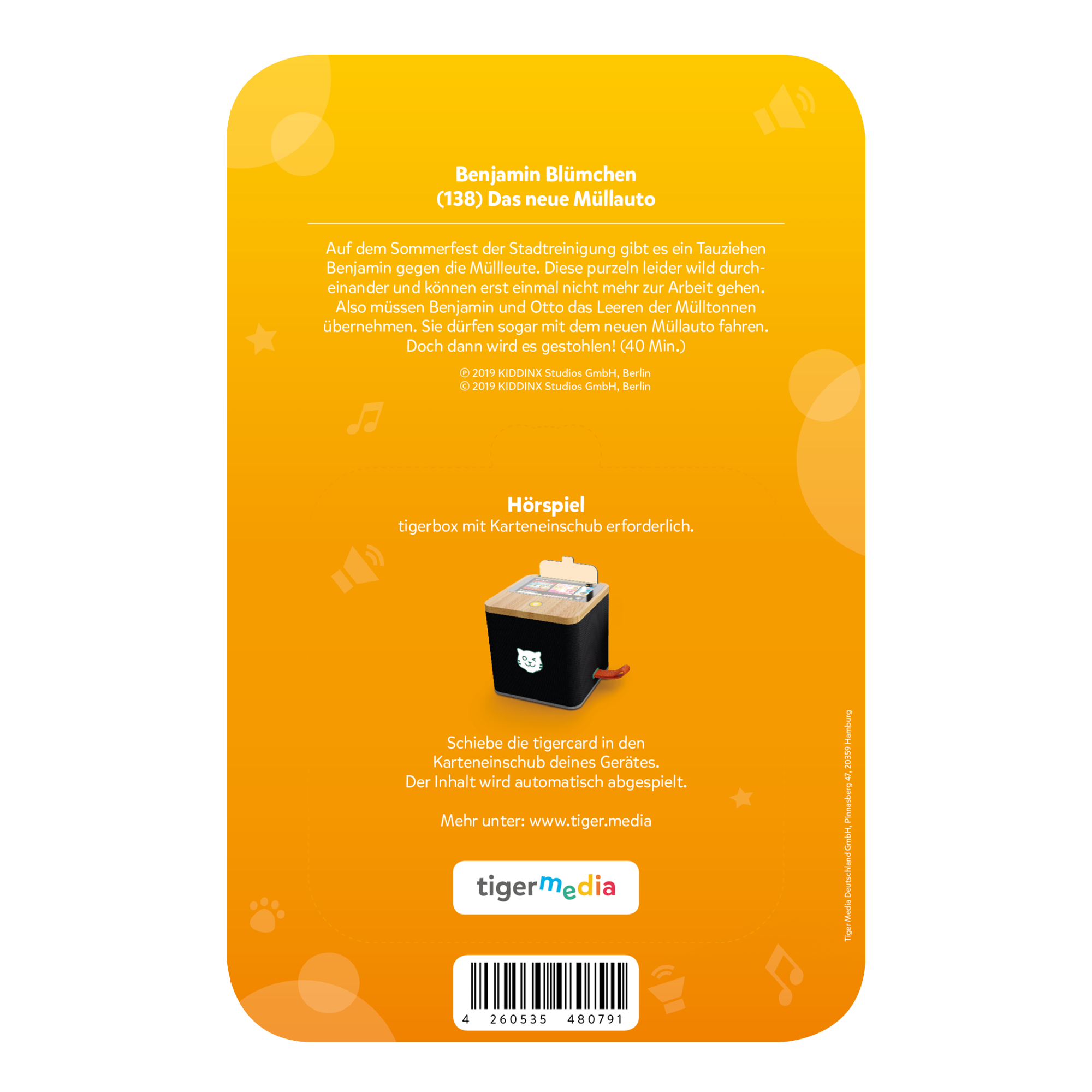 tigercard - Benjamin Blümchen 138: Das neue Müllauto