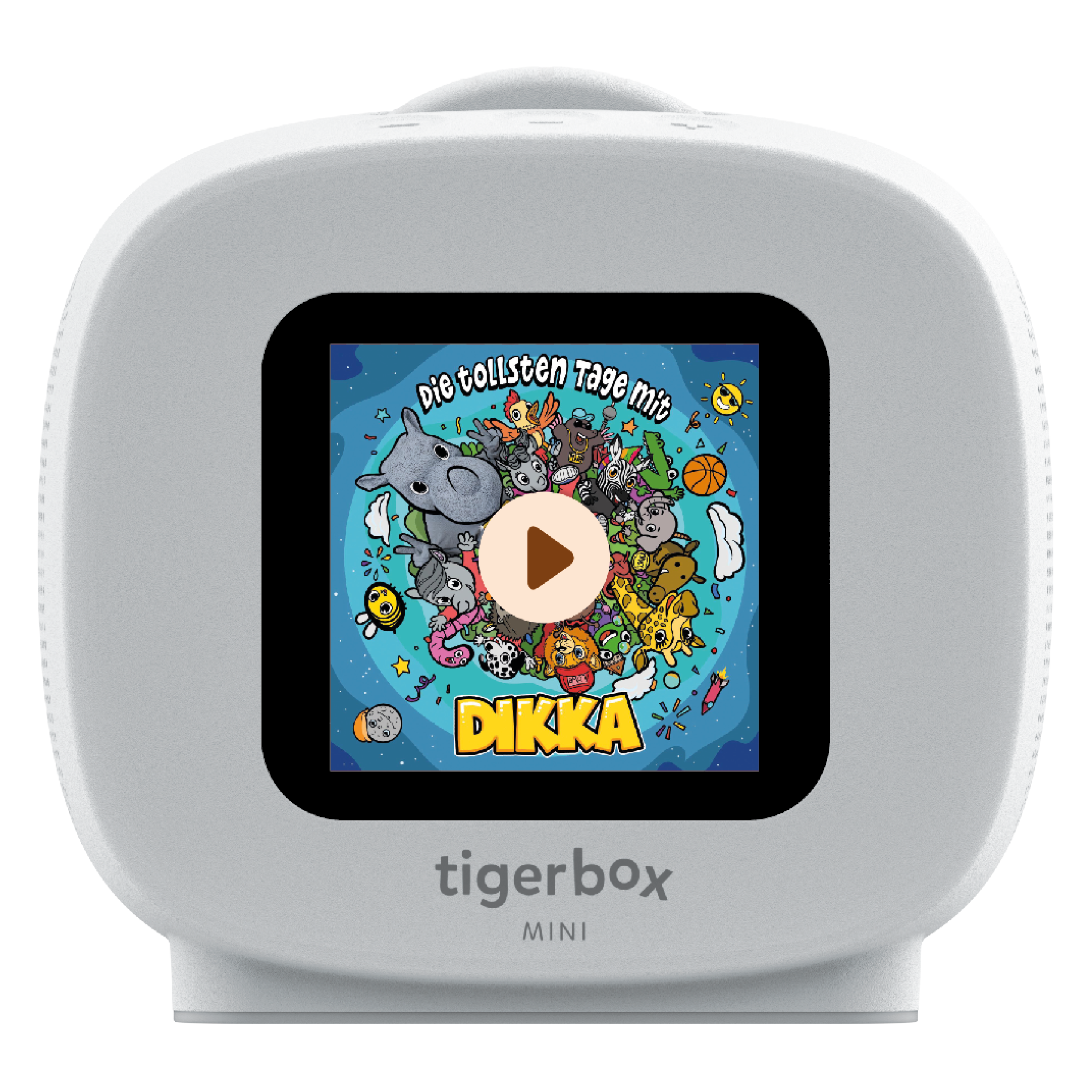 Detailaufnahme der tigerbox MINI ohne Tragehülle - Playeransicht fontal