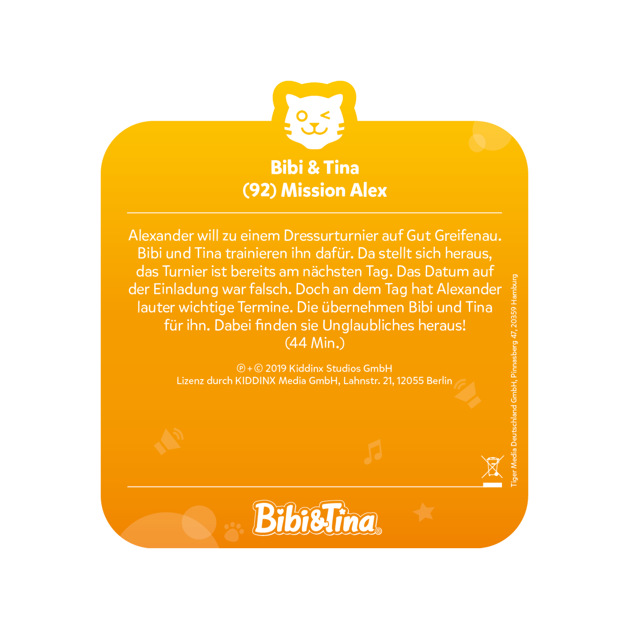 tigercard - Bibi & Tina 92: Mission Alex