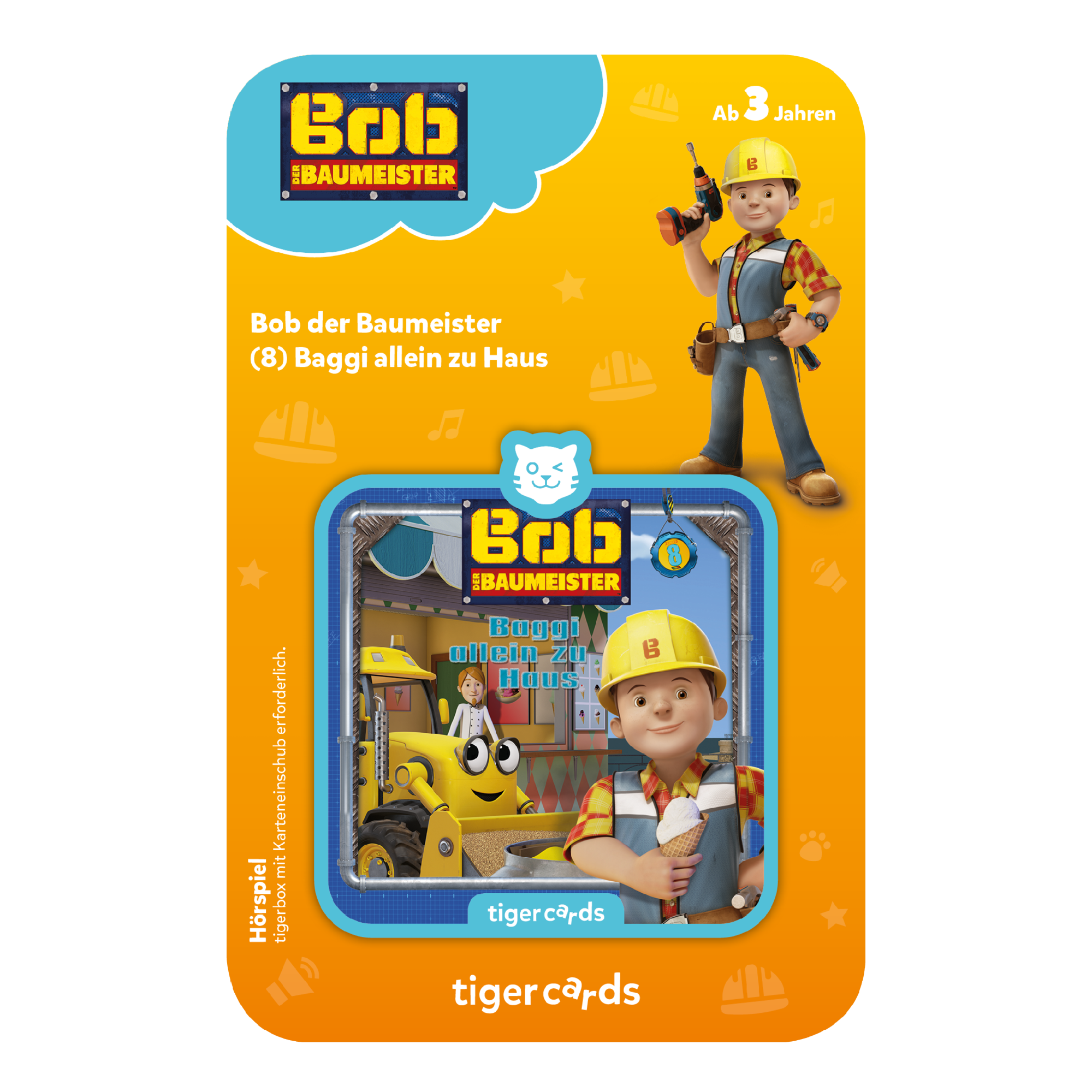 tigercard - Bob der Baumeister 8: Baggi allein zu Haus