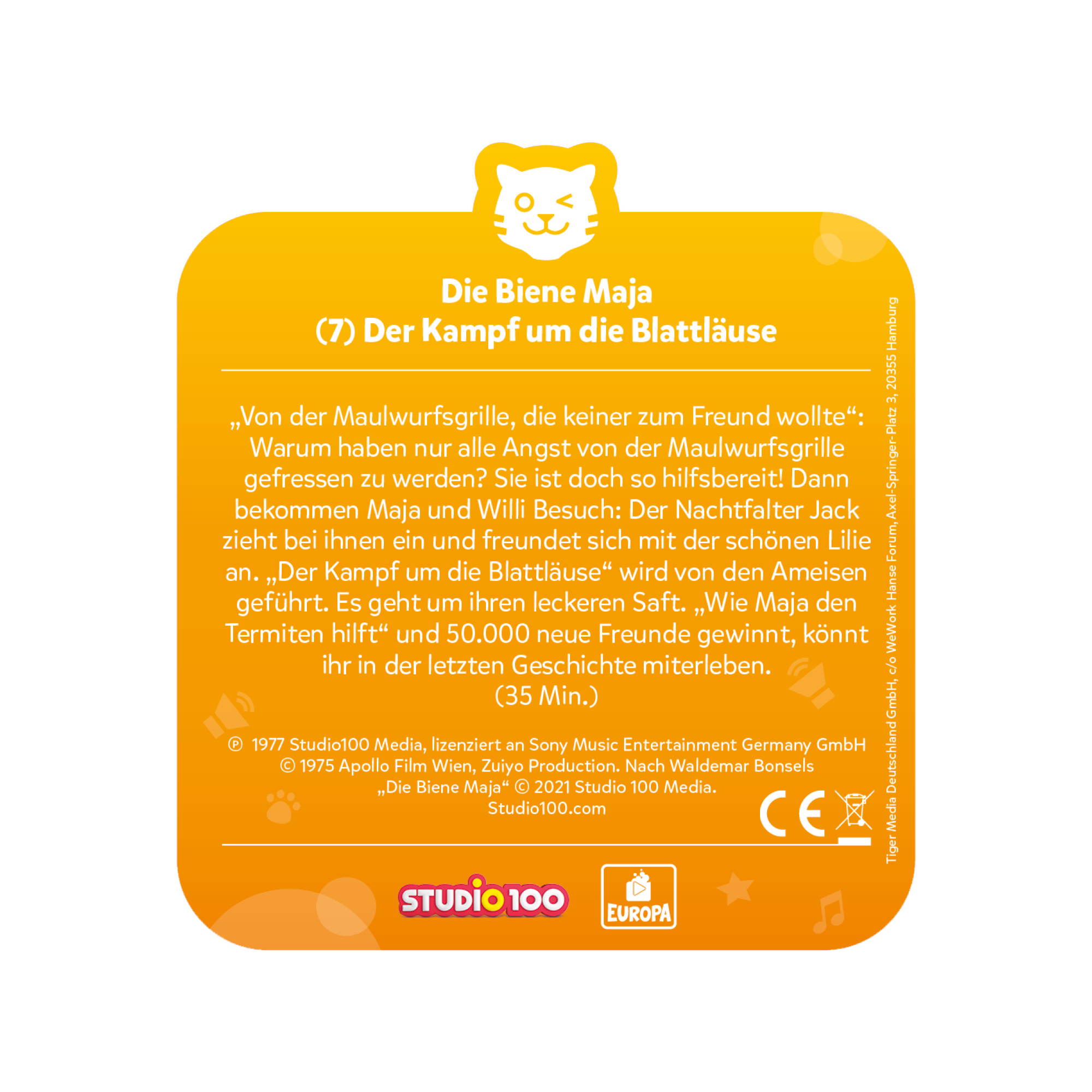 tigercard - Biene Maja Klassiker 7: Der Kampf um die Blattläuse