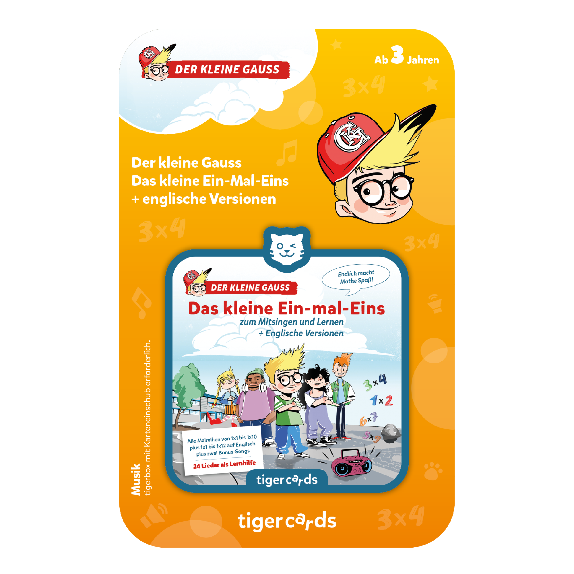 tigercard - Der kleine Gauss / inkl. Englisch (Zwei Alben auf der Card)