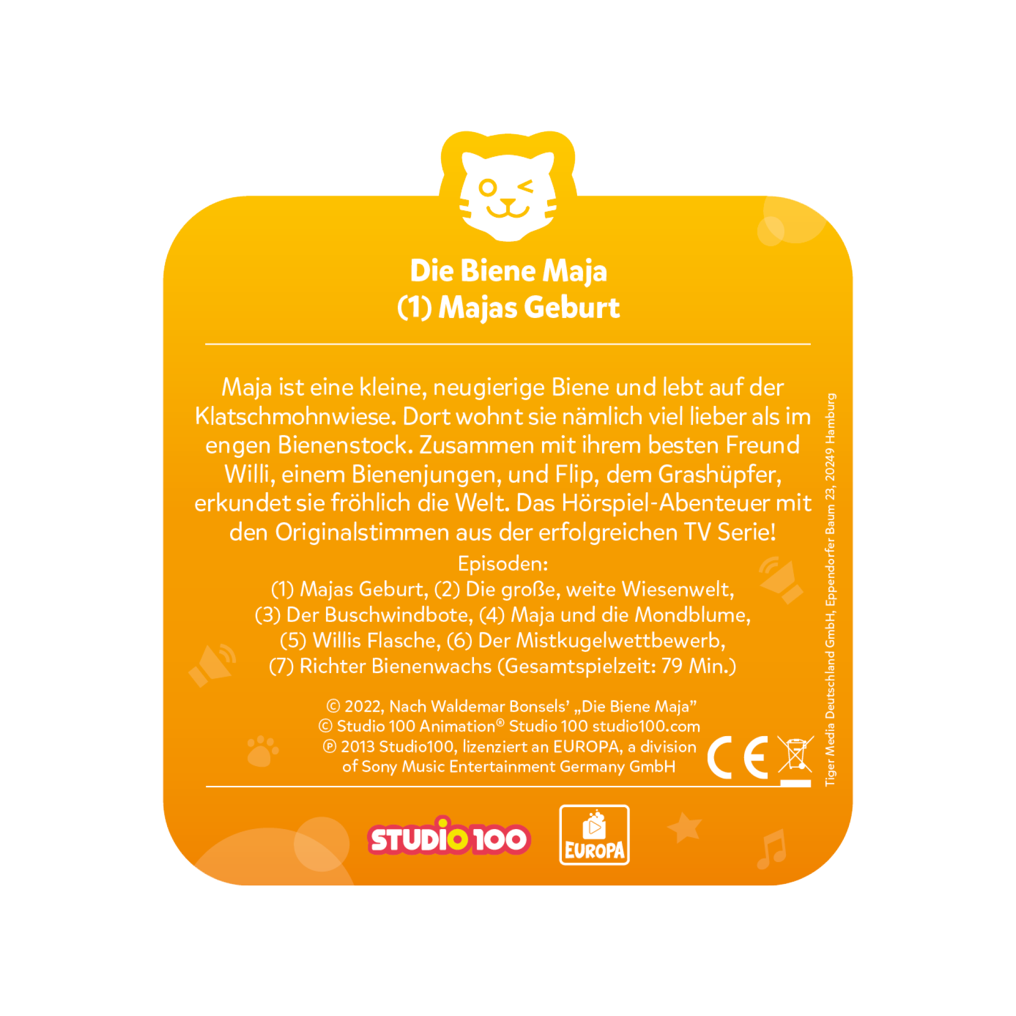 tigercard - Biene Maja 1: Majas Geburt