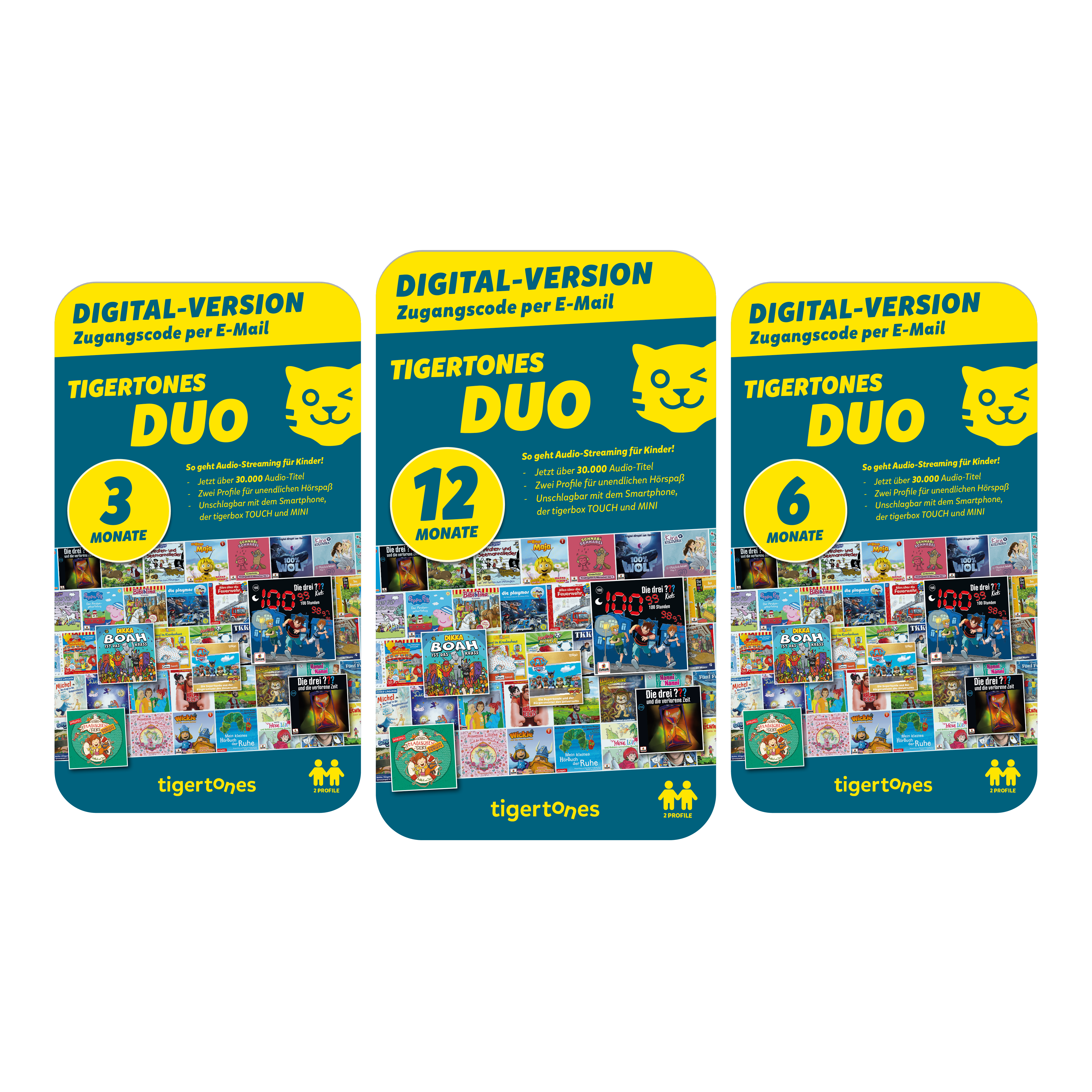 Digitaler tigertones DUO Prepaid-Zugang (E-Mail-Versand)