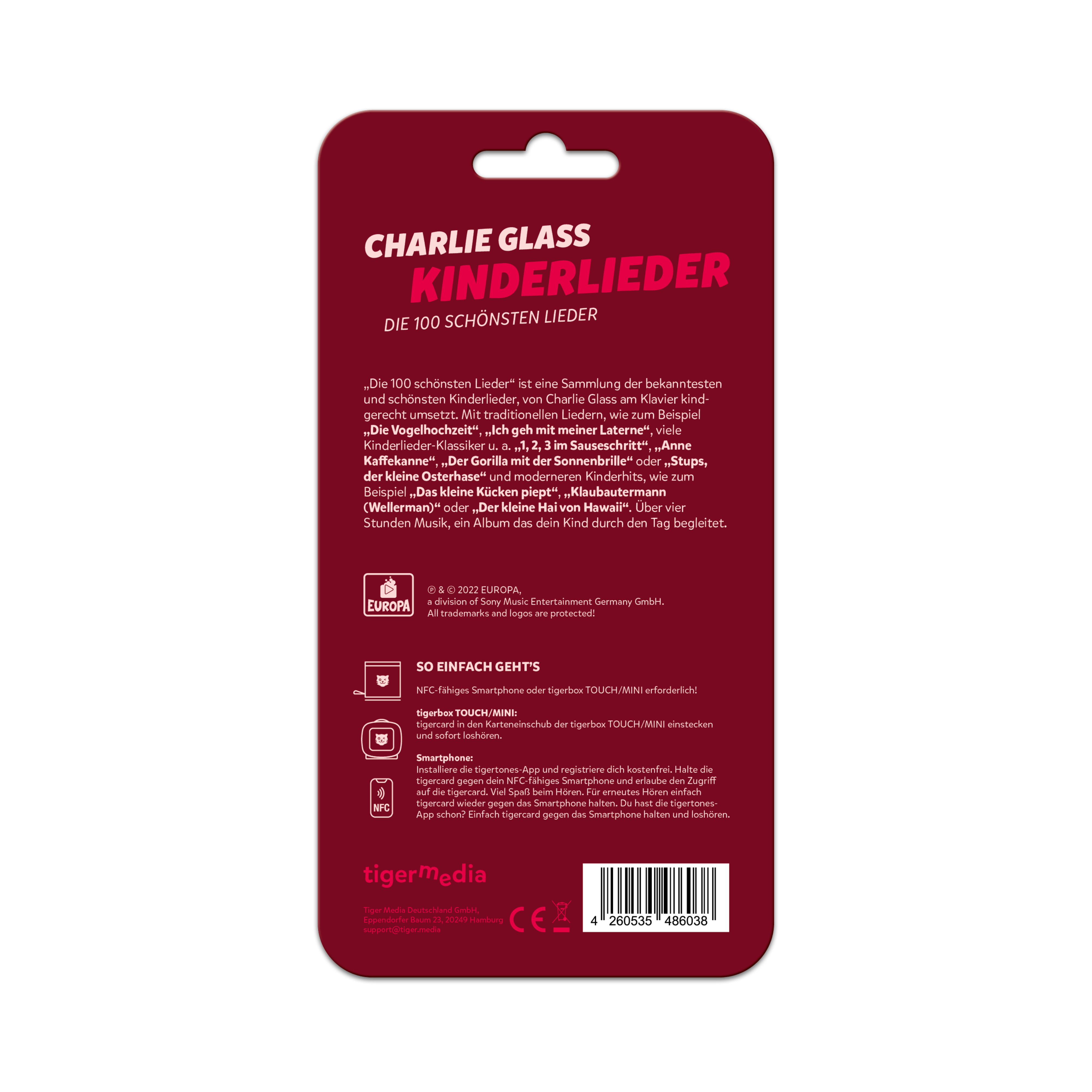 Kinder Lieder (Charlie Glass) - Die 100 Besten Kinderlieder