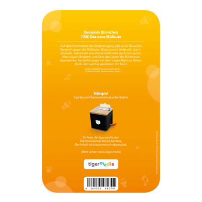 tigercard - Benjamin Blümchen 138: Das neue Müllauto