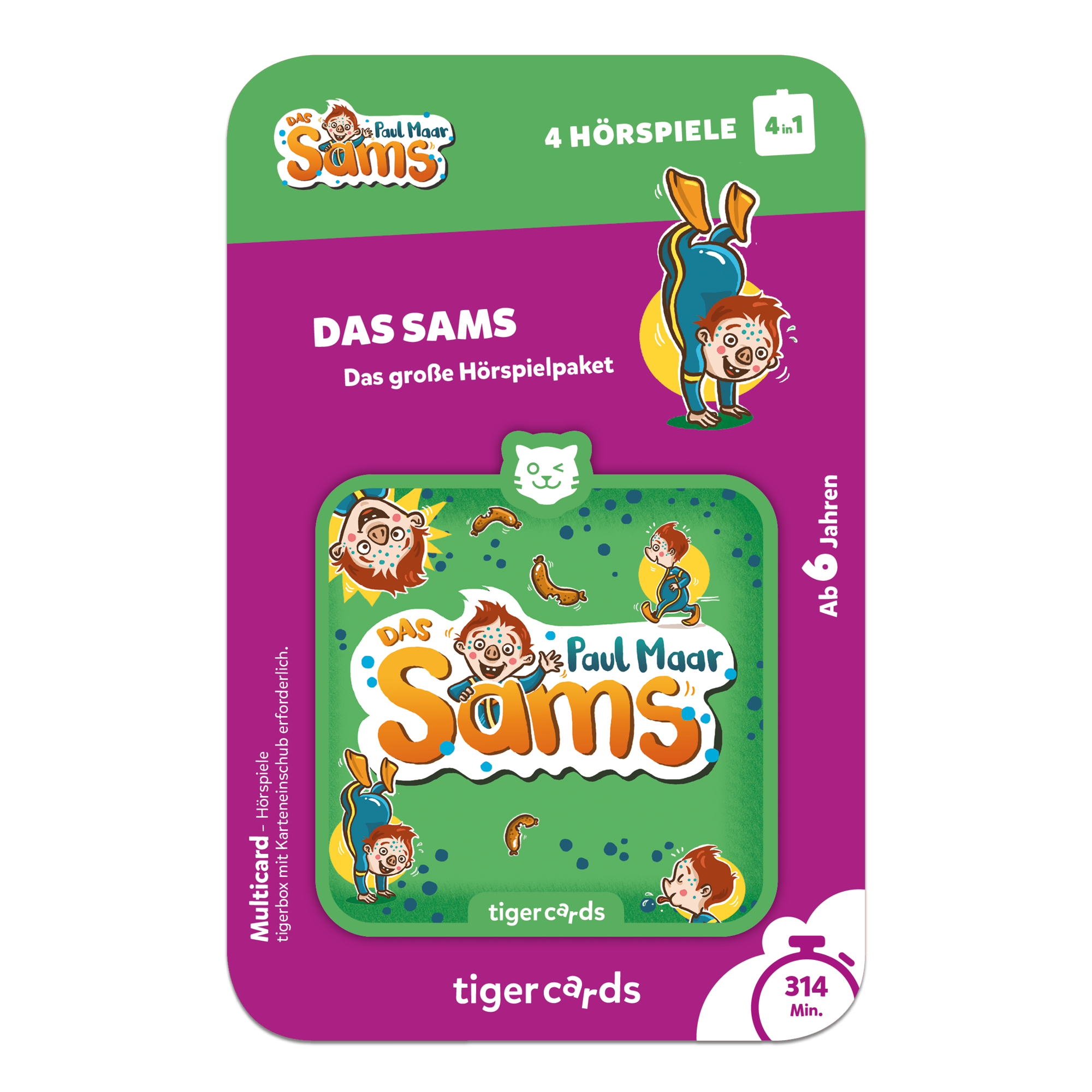 tigercard - Das Sams 4 in 1: Das große Hörspielpaket