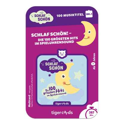 tigercard - Schlaf schön! Die 100 größten Hits im Spieluhrensound