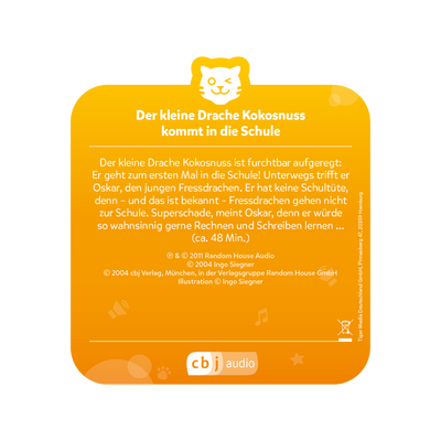 tigercard - Der kleine Drache Kokosnuss 1: kommt in die Schule