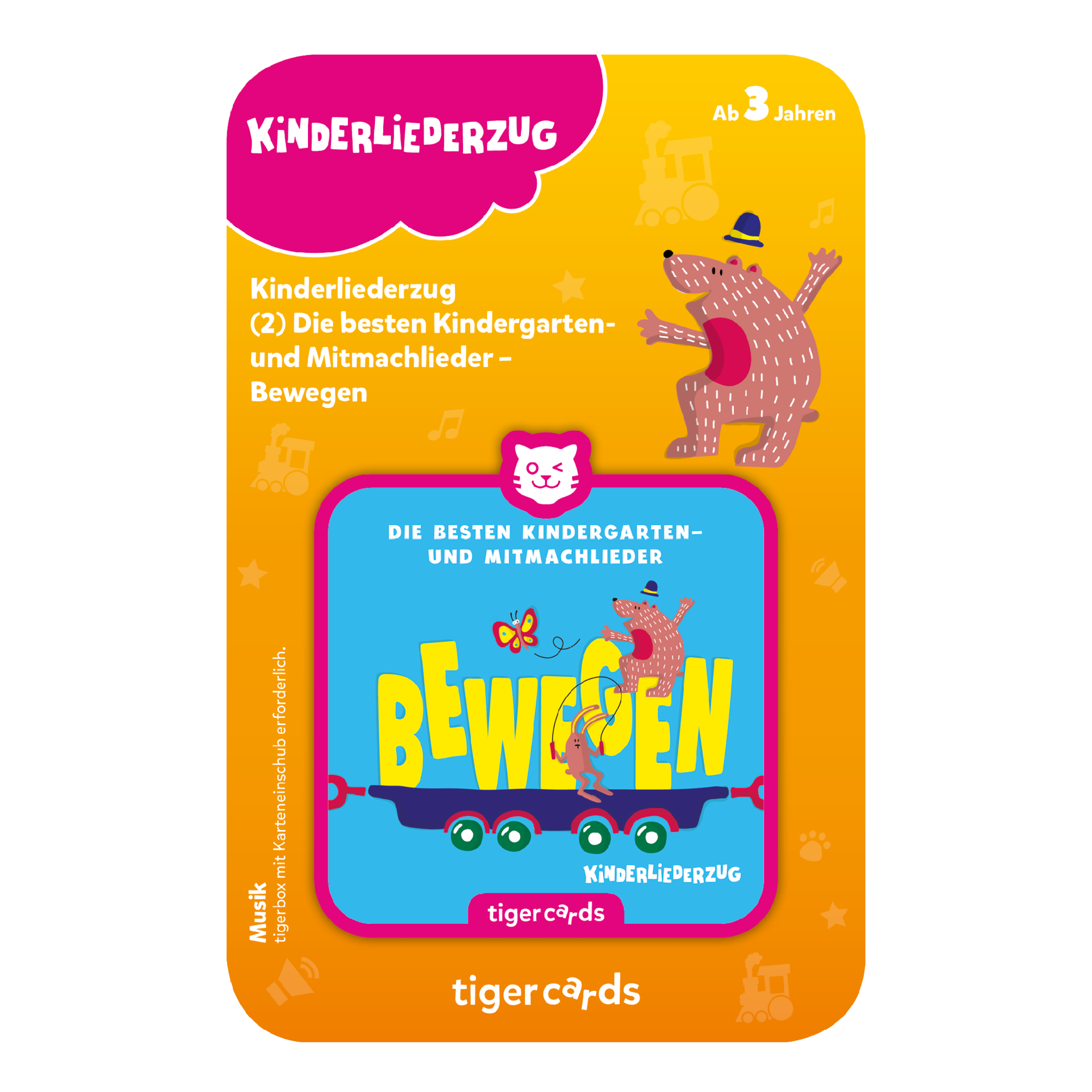 tigercard - Kinderliederzug 2: Die  besten Kindergarten- und Mitmachlieder - Bewegen