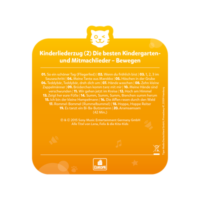 tigercard - Kinderliederzug 2: Die  besten Kindergarten- und Mitmachlieder - Bewegen