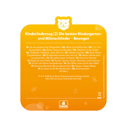 tigercard - Kinderliederzug 2: Die  besten Kindergarten- und Mitmachlieder - Bewegen