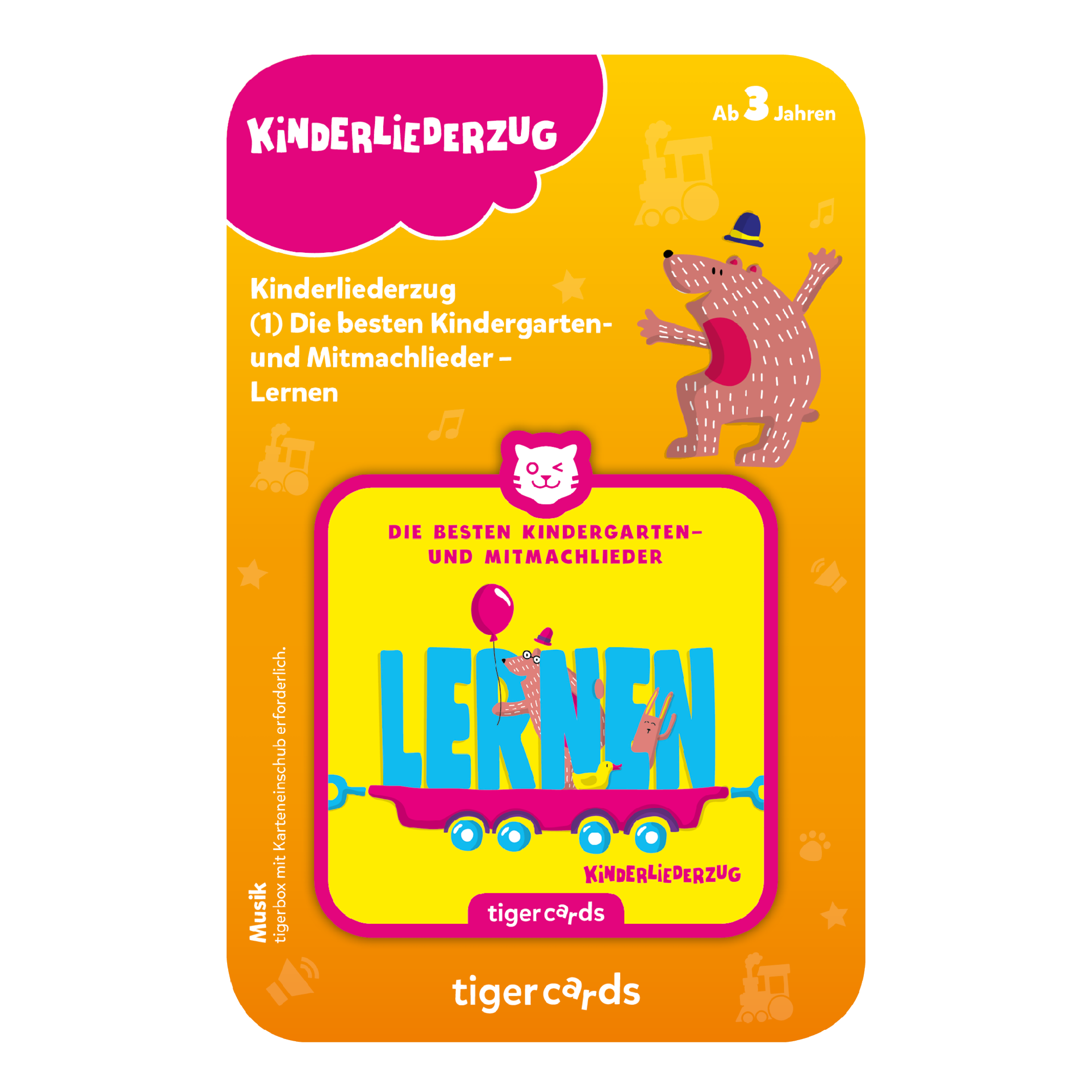 tigercard - Kinderliederzug 1: Die  besten Kindergarten- und Mitmachlieder - Lernen