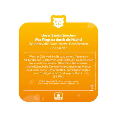 tigercard - Unser Sandmännchen: Was fliegt da durch die Nacht? - Wundervolle Gute-Nacht-Geschichten und Lieder