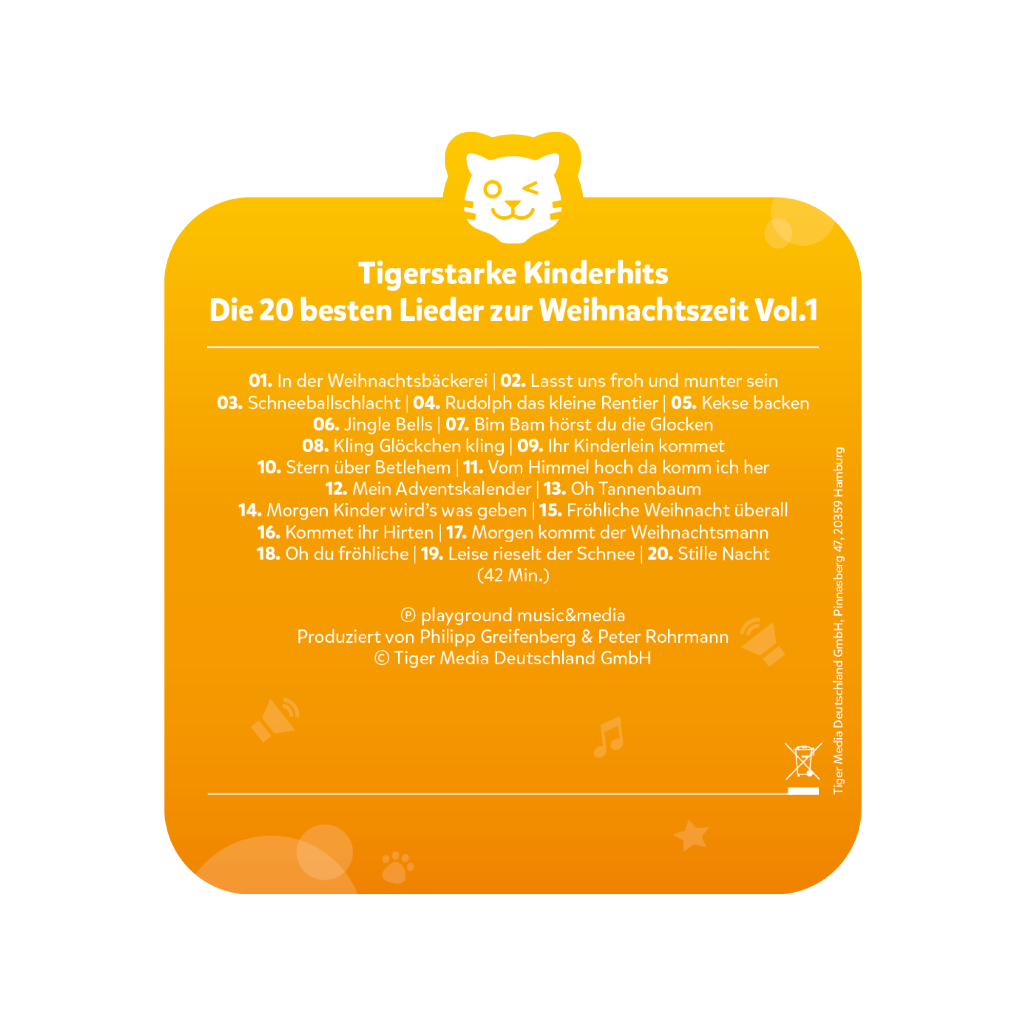 tigercard - Tigerstarke Kinderhits: Die 20 besten Lieder zur Weihnachtszeit Vol.1