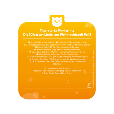 tigercard - Tigerstarke Kinderhits: Die 20 besten Lieder zur Weihnachtszeit Vol.1