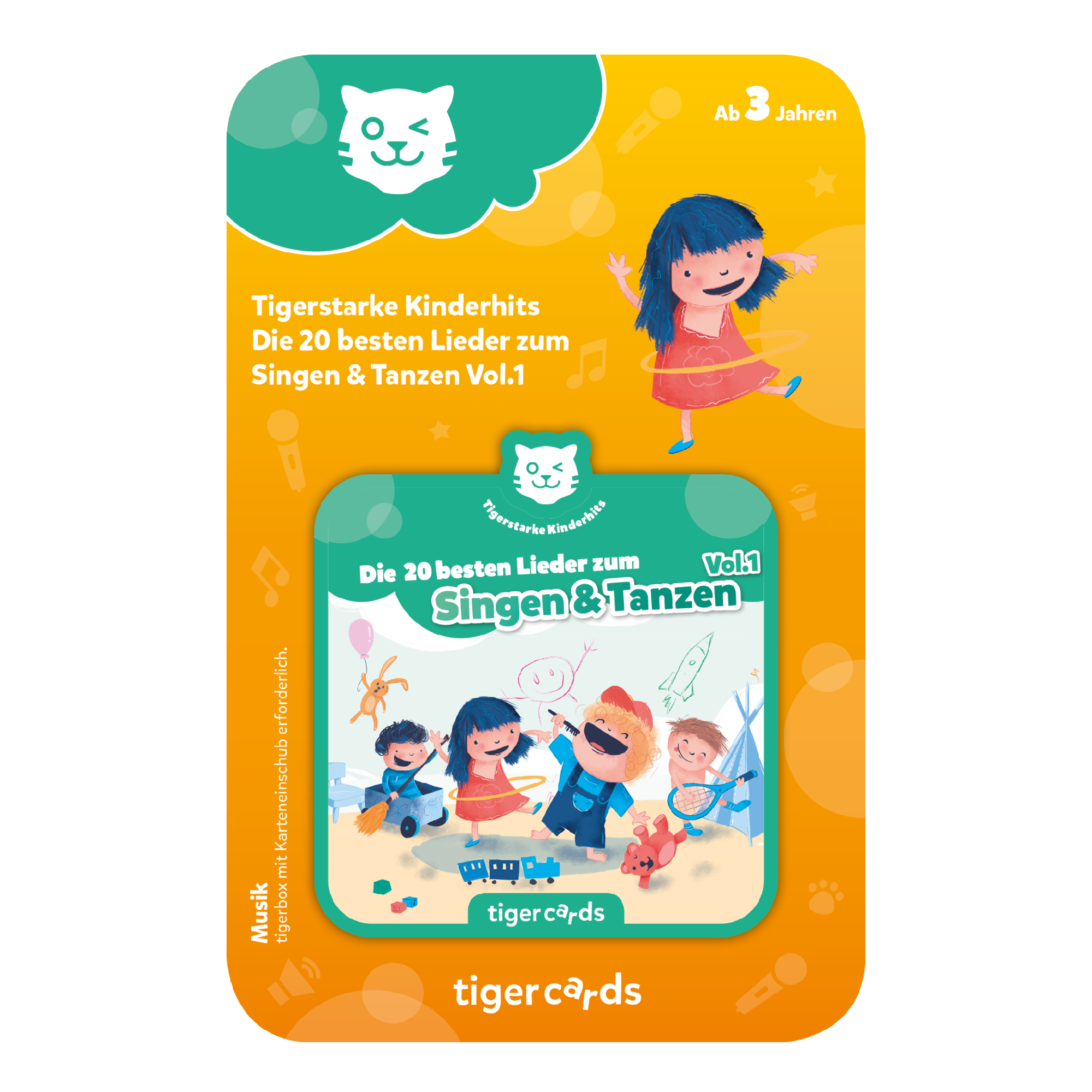 tigercard - Tigerstarke Kinderhits:  Die 20 besten Lieder zum Singen & Tanzen Vol.1