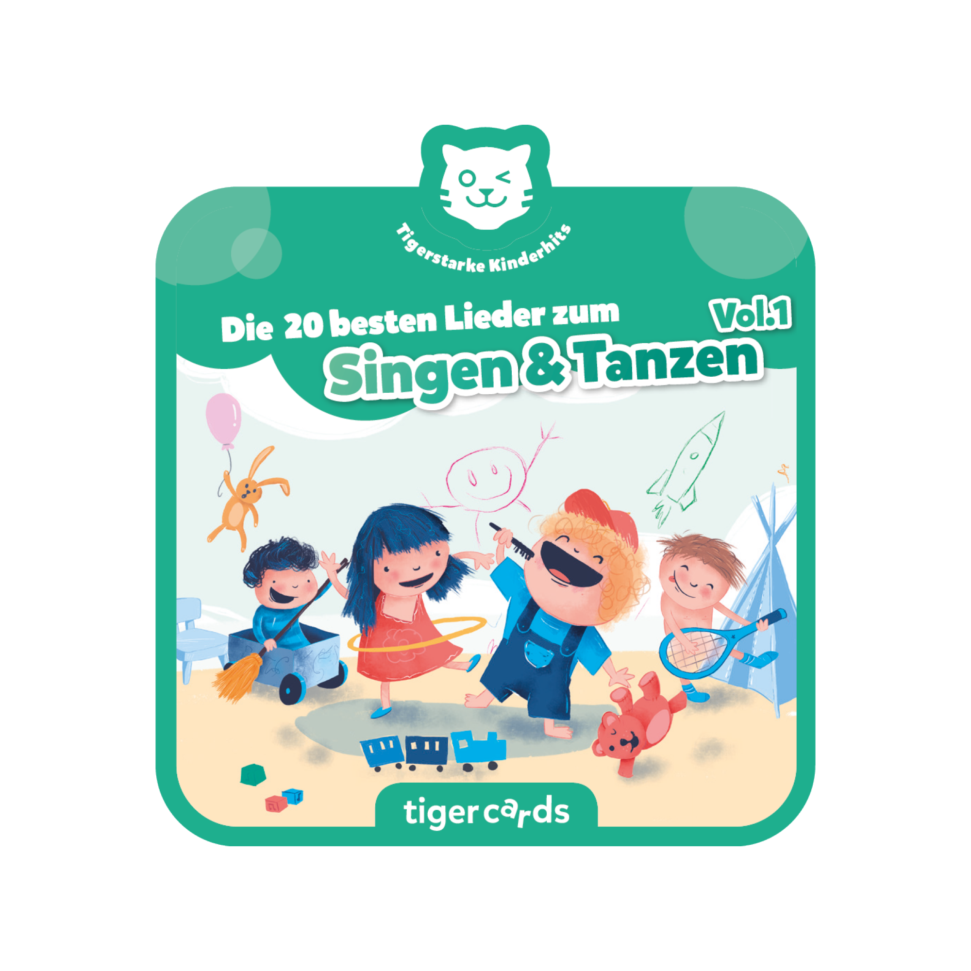 tigercard - Tigerstarke Kinderhits:  Die 20 besten Lieder zum Singen & Tanzen Vol.1