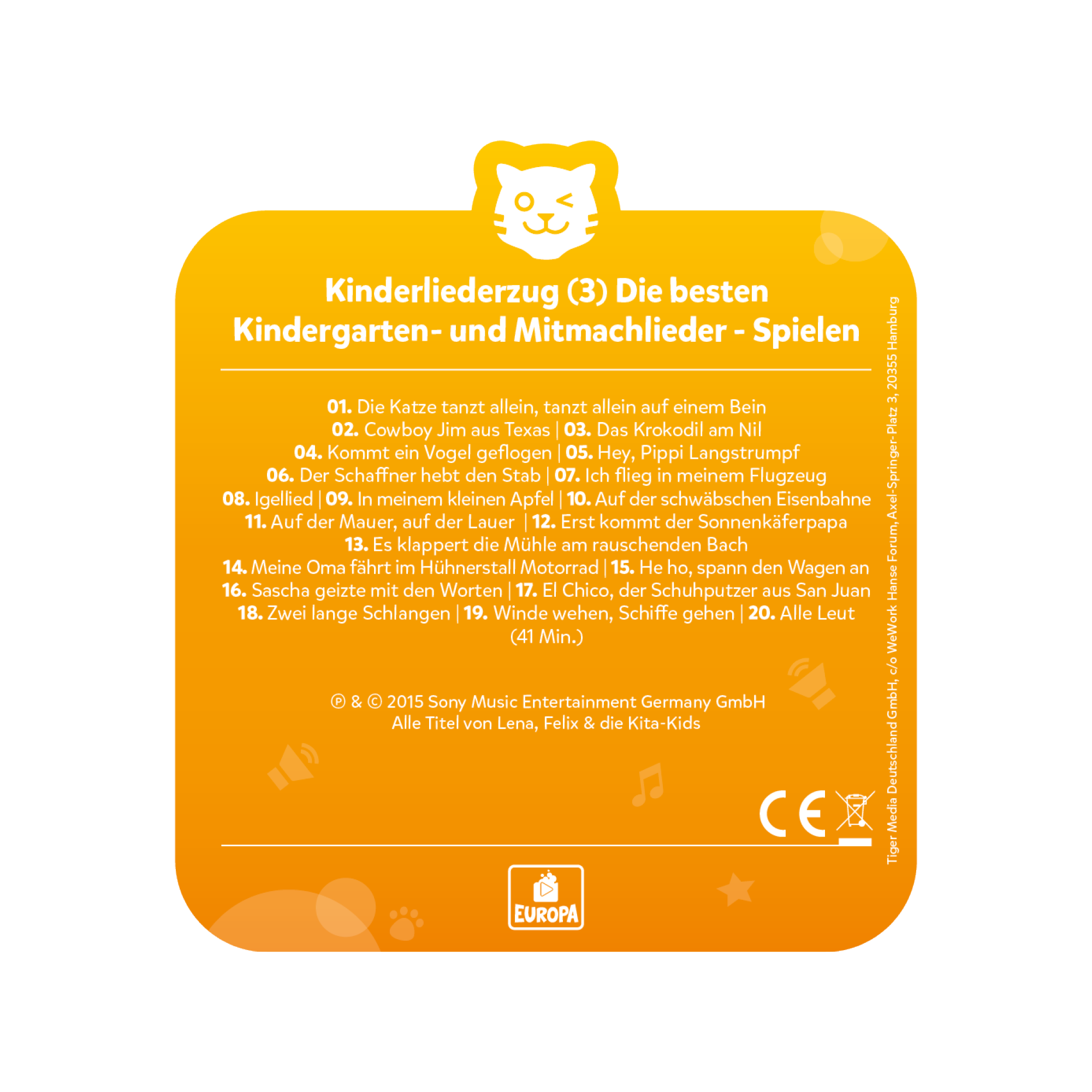 tigercard - Kinderliederzug 3: Die besten Kindergartenlieder - Spielen