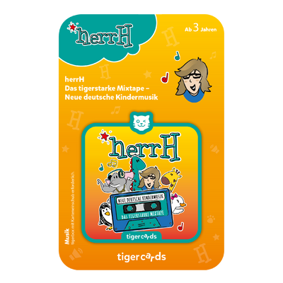 tigercard - herrH: Das tigerstarke Mixtape – Neue deutsche Kindermusik (Exkl. Zusammenstellung)