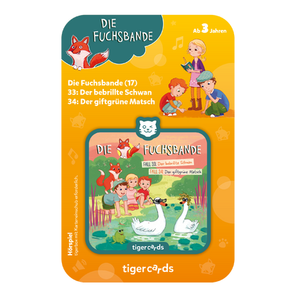 tigercard - Die Fuchsbande 17: Fall 33: Der bebrillte Schwan / Fall 34: Der giftgrüne Matsch