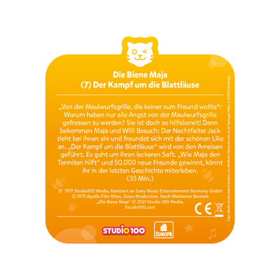 tigercard - Biene Maja Klassiker 7: Der Kampf um die Blattläuse