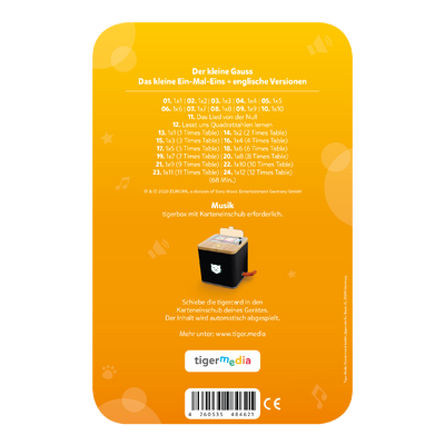 tigercard - Der kleine Gauss / inkl. Englisch (Zwei Alben auf der Card)