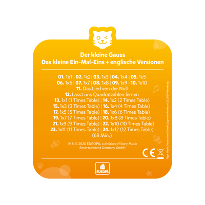 tigercard - Der kleine Gauss / inkl. Englisch (Zwei Alben auf der Card)