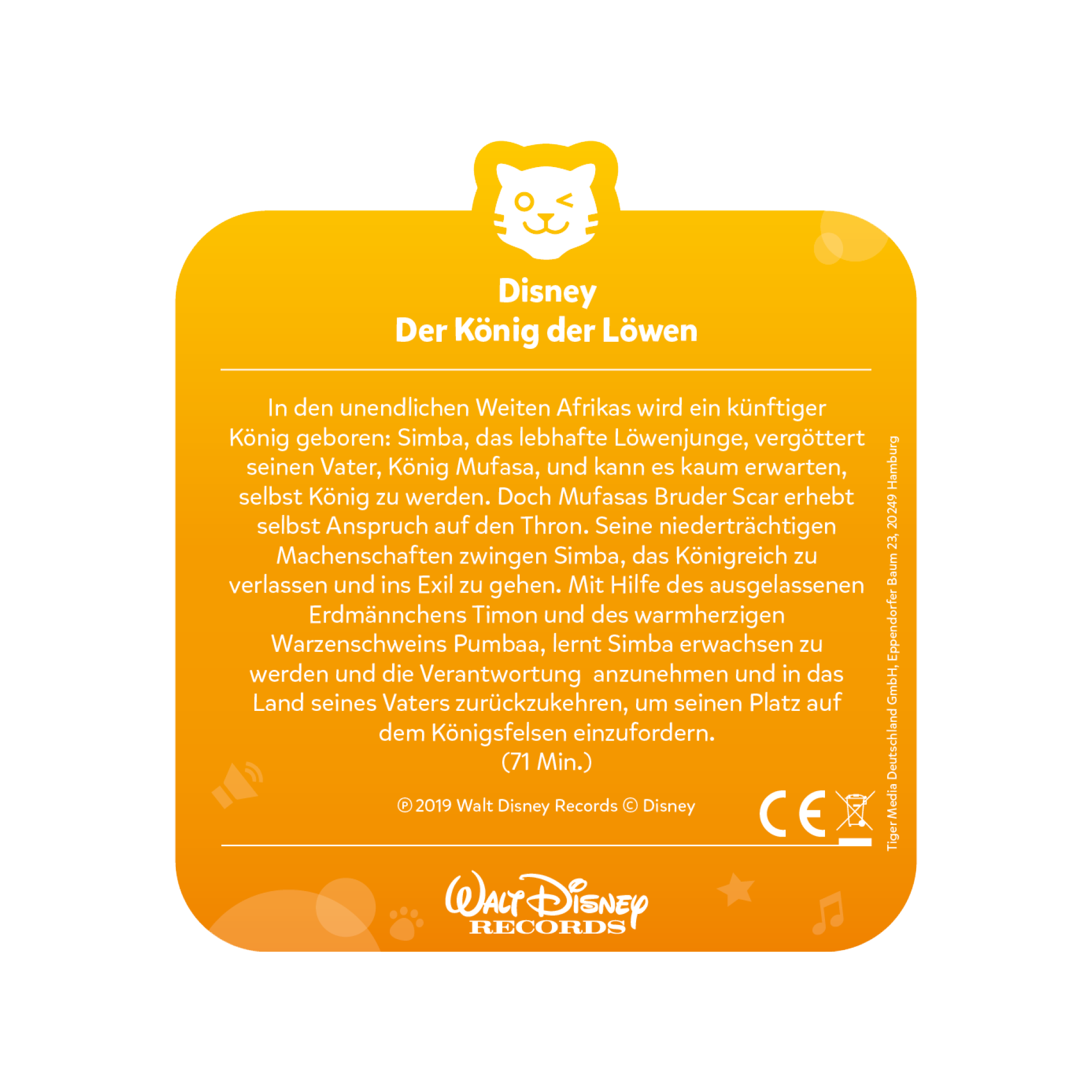 tigercard - Disney - König der Löwen