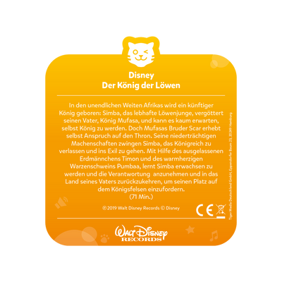 tigercard - Disney - König der Löwen