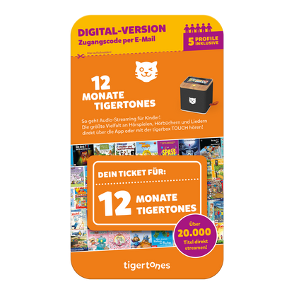 Digitales 12 Monate tigertones Ticket (E-Mail-Versand)