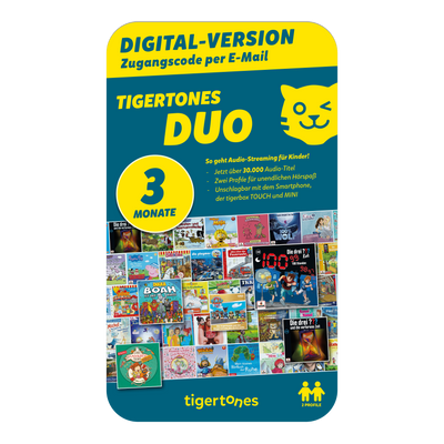 Digitaler tigertones DUO Prepaid-Zugang (E-Mail-Versand)