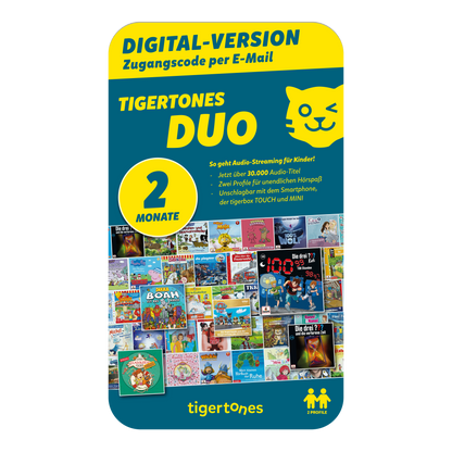 Digitaler 2 Monate tigertones DUO Prepaid-Zugang (E-Mail Versand)